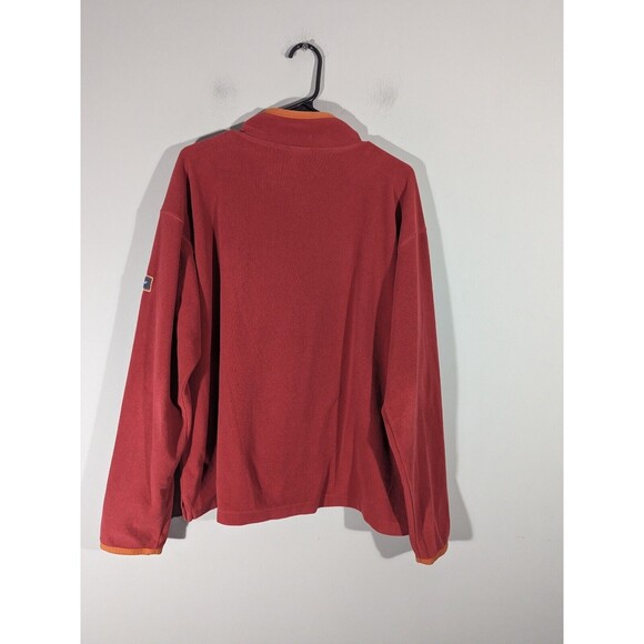 Life Is Good Red Fleece 1/4 Zip Long Sleeve Pullover Sweatshirt Men Size L - Picture 2 of 6